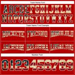 Personalized Vintage USA Flag Football Hoodie Custom Name Number Sweatshirt Pullover Red Cream-Black Team Apparel Personalized