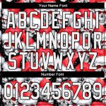 Custom Name and Number Personalized 3D Skull Hoodie with Santa Hat - Red, White, Black Sports Pullover Sweatshirt Personalized