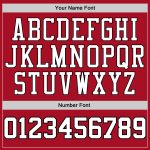 Custom Team Name Number Hoodie Personalized Sports Pullover Sweatshirt Stitched Red Black White Personalized Stitched Red