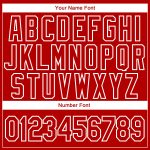 Custom Name and Number 3D Christmas Sports Hoodie - Personalized Stitched Pullover Sweatshirt in Red and White Personalized