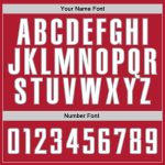 Custom Team Hoodie - Personalized Red White Gray Sports Sweatshirt with Name and Number Personalized Stitched Red White-Gray