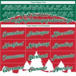 Custom 3D Christmas Trees Sports Hoodie with Personalized Name & Number - Stitched Red White Kelly Green Pullover Sweatshirt