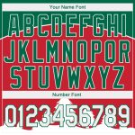 Custom 3D Christmas Trees Sports Hoodie with Personalized Name & Number - Stitched Red White Kelly Green Pullover Sweatshirt