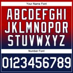 Custom Name Number Sports Hoodie Pullover Sweatshirt Red White Navy Fade Fashion Team Apparel Personalized Stitched Red White-Navy