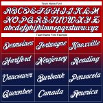 Custom Name Number Sports Hoodie Pullover Sweatshirt Red White Navy Fade Fashion Team Apparel Personalized Stitched Red White-Navy