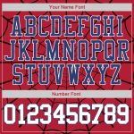 Custom Spider Sports Hoodie - Personalized 3D Pattern Pullover Sweatshirt with Team Name and Number in Red, White, and Royal