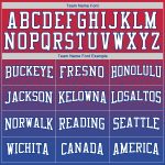 Custom Team Name Number Pullover Hoodie Sweatshirt - Personalized Red White Royal Fade Fashion Sports Style Personalized