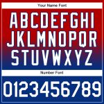 Personalized Red White Royal Fade Sports Hoodie Pullover Sweatshirt for Men and Women Personalized Stitched Red White-Royal