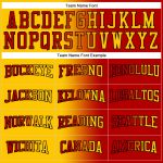 Custom Name Number Sports Hoodie Pullover Sweatshirt Red Yellow Black Gradient Personalized Fashion Team Apparel Personalized