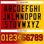 Custom Name Number Sports Hoodie Pullover Sweatshirt Red Yellow Black Gradient Personalized Fashion Team Apparel Personalized