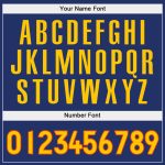 Custom Royal Gold-Orange Sports Hoodie with Personalized Name and Number - Stitched Pullover Sweatshirt Personalized Stitched