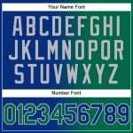 Custom Name Number Hoodie Sweatshirt Pullover for Sports, Personalized Stitched Royal Kelly Green Gray Gradient Fashion Design
