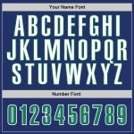 Custom Name Number Sports Hoodie Pullover Sweatshirt in Royal Kelly Green White - Personalized Team Apparel Personalized