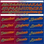 Custom Name Number Maroon Gold Gradient Stitched Sports Hoodie Pullover Sweatshirt Fashion Team Apparel Personalized Stitched