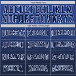 Custom Team Name Number Hoodie Sweatshirt - Personalized Stitched Royal Navy-White Fade Fashion Sports Pullover Personalized