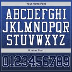 Custom Team Name Number Hoodie Sweatshirt - Personalized Stitched Royal Navy-White Fade Fashion Sports Pullover Personalized