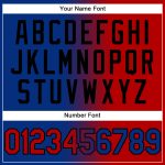 Custom Name Number Sports Hoodie Pullover Sweatshirt - Personalized Royal Red Black Gradient Fashion Personalized Stitched
