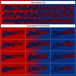 Custom Name Number Sports Hoodie Pullover Sweatshirt - Personalized Royal Red Black Gradient Fashion Personalized Stitched