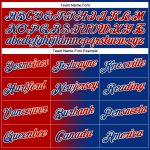 Custom Royal Red-Cream Gradient Sports Hoodie Pullover Sweatshirt with Personalized Name and Number Personalized Stitched