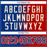 Custom Royal Red-Cream Gradient Sports Hoodie Pullover Sweatshirt with Personalized Name and Number Personalized Stitched