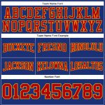 Custom Royal Red-Gold Football Hoodie with Stitched Name & Number - Personalized Pullover Sweatshirt Personalized Stitched