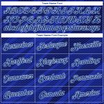 Custom Name and Number Sports Hoodie Sweatshirt, Personalized Stitched 3D Pattern Design in Royal Navy-White Personalized