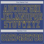 Personalized Royal Gold Sports Hoodie - Stitched Pullover Sweatshirt for Men and Women Personalized Stitched Royal Royal-Gold