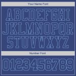 Custom Team Name Number Personalized Royal-Light Blue Hoodie Pullover Sports Sweatshirt Personalized Stitched Royal Royal-Light