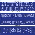 Custom Name & Number 3D Crane & Cloud Sports Hoodie - Personalized Royal White Pullover Sweatshirt Personalized Stitched