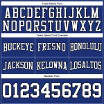 Custom Team Name Number Hoodie Royal White-Black Stitched Football Pullover Sweatshirt Personalized Stitched Royal White-Black
