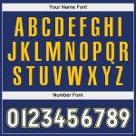 Custom Stitched Royal White-Gold Sports Hoodie with Name & Number | Personalized Pullover Sweatshirt Personalized Stitched