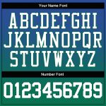 Custom Team Name Number Pullover Hoodie Sweatshirt - Personalized Stitched Royal White Kelly Green Fade Fashion Personalized