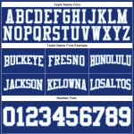 Custom Name Number Hoodie Football Pullover Sweatshirt Royal White Light Blue Personalized Stitched Royal White-Light Blue