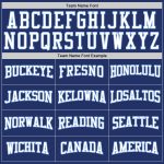 Custom Royal White Pinstripe Sports Hoodie with Name & Number - Personalized Light Blue Pullover Sweatshirt Personalized