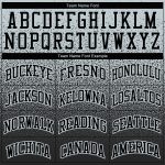 Custom Team Hoodie with Name and Number - Personalized Black Fade Sports Sweatshirt Pullover in Silver Personalized Stitched
