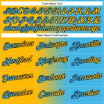 Custom Name Number Personalized Sports Hoodie Sweatshirt Sky Blue Gold-Black Gradient Stitched Fashion Pullover Personalized