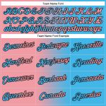 Custom Name and Number Personalized Sky Blue Pink-Black Gradient Sports Hoodie Pullover Sweatshirt Fashion Medium Personalized