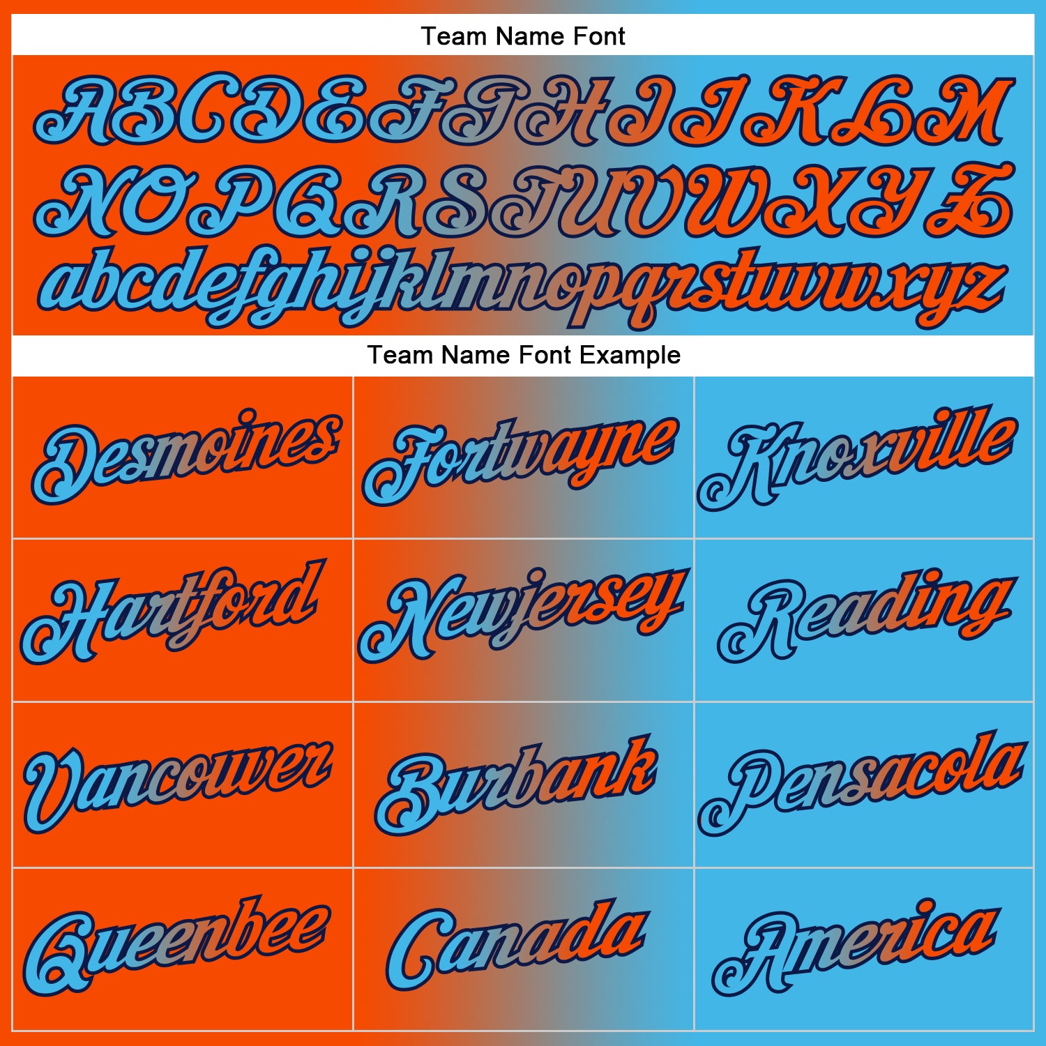 Personalized Stitched Sky Blue Orange-Navy Gradient Fashion Sports Pullover Sweatshirt Hoodie Team Custom Name and Number Custom Team Name Number Hoodie Stitched Sky Blue Orange-Navy Gradient Fashion Sports Pullover Sweatshirt Personalized Stitched - Image 3