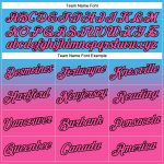 Custom Team Name Number Hoodie - Personalized Stitched Sports Sweatshirt in Sky Blue Pink Black Fade Fashion Personalized