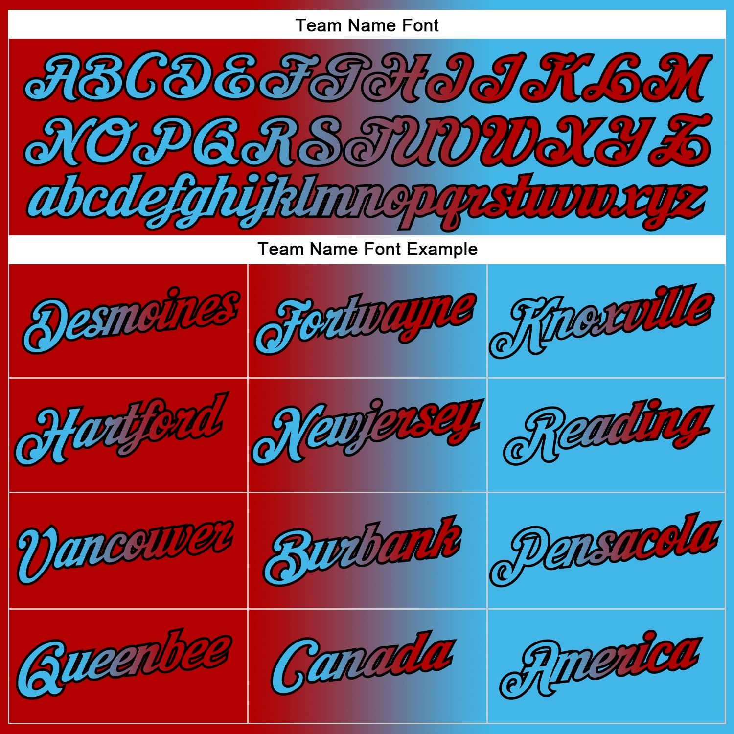 Personalized Stitched Sky Blue Red-Black Gradient Fashion Sports Pullover Sweatshirt Hoodie Team Custom Name and Number Custom Name Number Sports Hoodie Stitched Fashion Pullover Sweatshirt in Sky Blue Red Black Gradient for Team Wear Personalized - Image 3