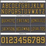 Custom Team Hoodie with Personalized Name and Number, Steel Gray and Old Gold-Black Football Pullover Sweatshirt Personalized