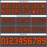 Custom Name Number Hoodie Football Sweatshirt Stitched Steel Gray Orange Black Personalized Stitched Steel Gray Orange-Black