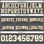Personalized Custom Football Hoodie Sweatshirt with Stitched Name & Number - Steel Gray, White, Old Gold-Red Personalized