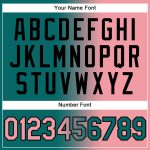 Custom Name Number Hoodie Teal Pink-Black Gradient Pullover Sweatshirt Fashion Sports Medium Stitched Personalized Stitched