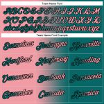 Custom Name Number Hoodie Teal Pink-Black Gradient Pullover Sweatshirt Fashion Sports Medium Stitched Personalized Stitched