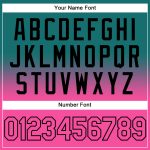 Custom Stitched Hoodie with Team Name and Number - Teal Pink Black Fade Fashion Sports Pullover Sweatshirt Personalized Stitched