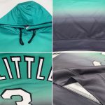 Custom Team Hoodie with Personalized Name and Number, Teal White-Black Fade Pullover Sweatshirt for Fashion Sports Personalized
