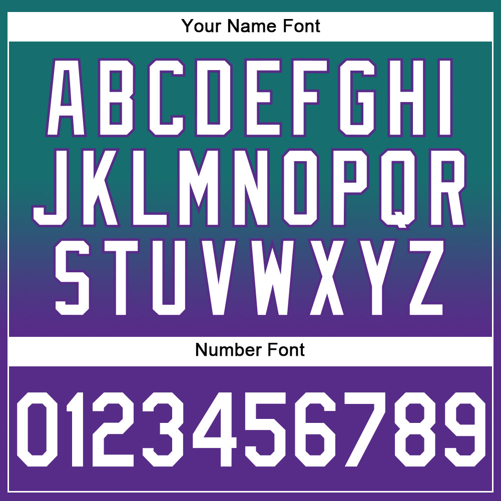 Personalized Stitched Teal White-Purple Fade Fashion Sports Pullover Sweatshirt Hoodie Team Custom Name and Number Custom Name Number Sports Hoodie Teal White Purple Fade Stitched Pullover Sweatshirt Fashion Team Apparel Personalized Stitched - Image 4