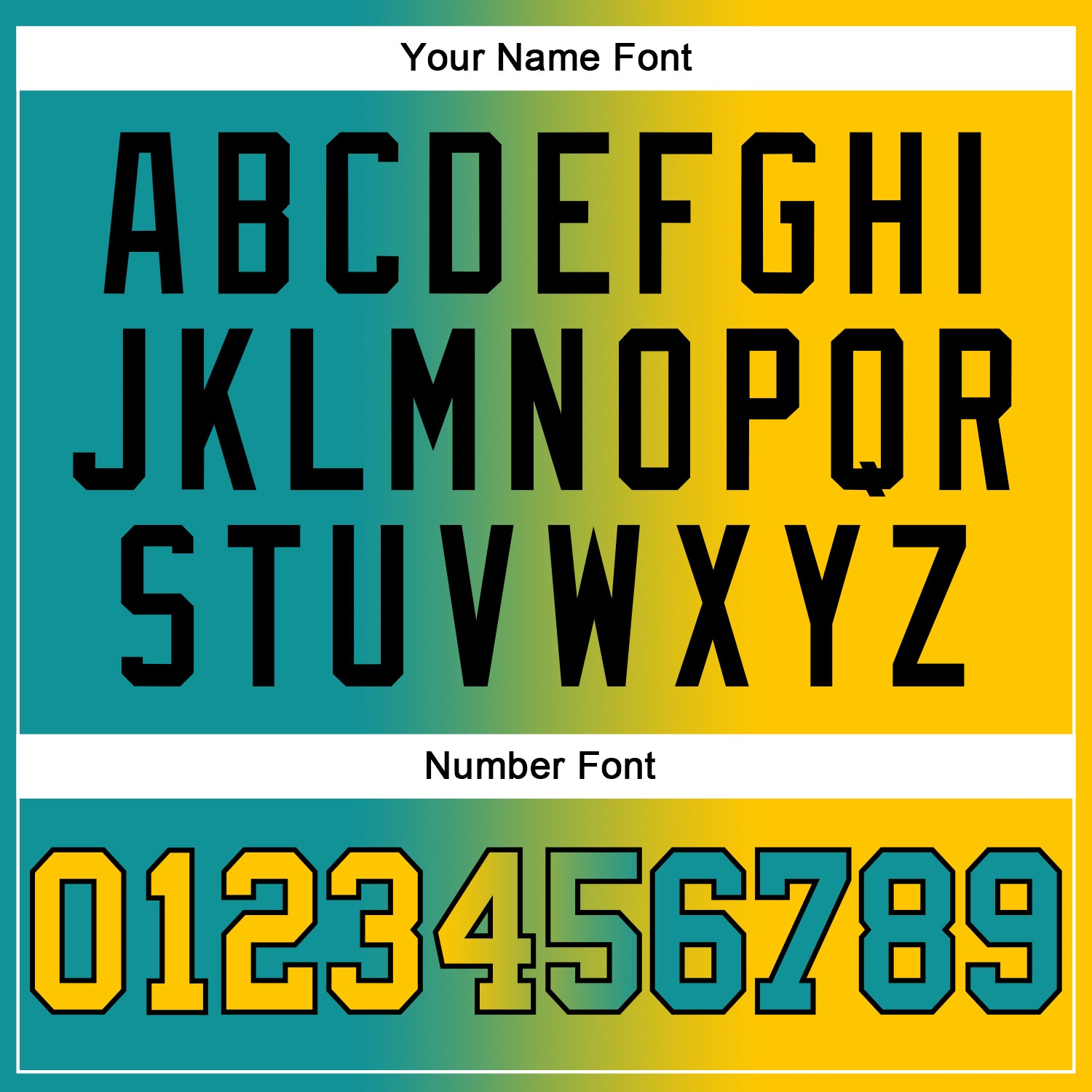 Personalized Stitched Teal Yellow-Black Gradient Fashion Sports Pullover Sweatshirt Hoodie Team Custom Name and Number Custom Name Number Hoodie for Team - Teal Yellow Black Gradient Fashion Pullover Sweatshirt Personalized Stitched Teal Yellow-Black - Image 4