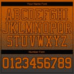 Custom Name Number Texas Orange Black Fade Sports Pullover Hoodie Sweatshirt - Personalized Stitched Team Apparel Personalized